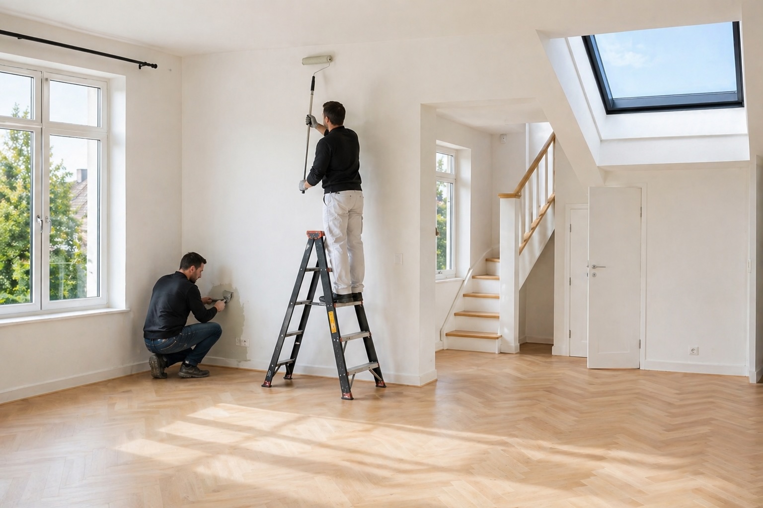 Vakmensen van Nova Top Woning aan het werk